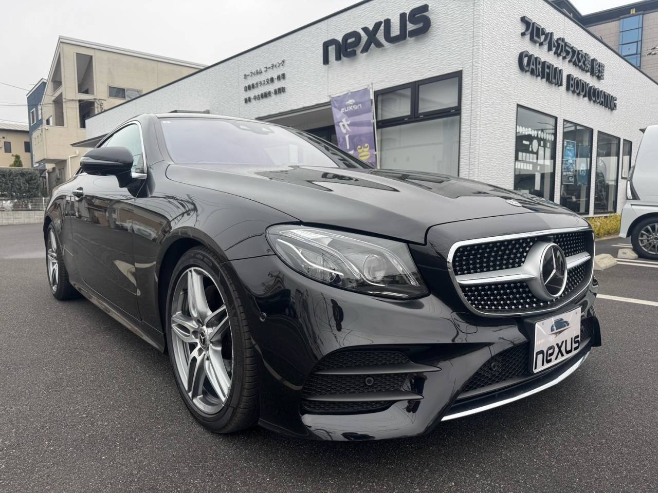 岡山市のお客様にカーフィルム(スタンダード2％) ベンツEクーペ【nexus株式会社】