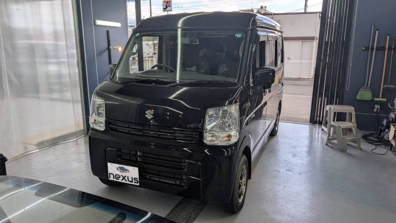 岡山市のお客様です。フロントガラス交換(コートテクト)　エブリィ【nexus株式会社】