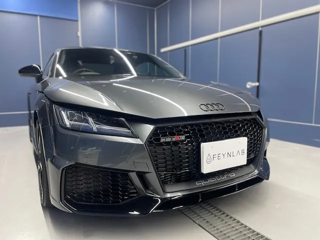 岡山市のお客様にコーティング(ヒールライト) Audi TTｸｰﾍﾟ(新車)